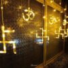 6*6 OM Swastik Curtain Light With Different Flashing Modes