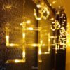 6*6 OM Swastik Curtain Light With Different Flashing Modes