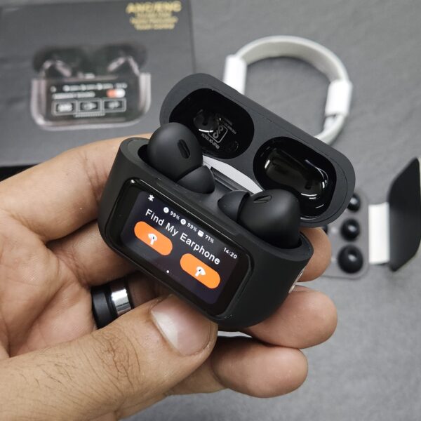 AIRPORDS PRO BLACK 2nd GENERATION WITH DISPLAY