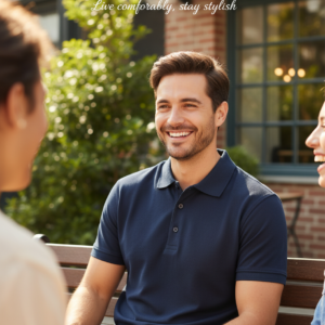 Dark  Navy Blue colour Polo t-shirt