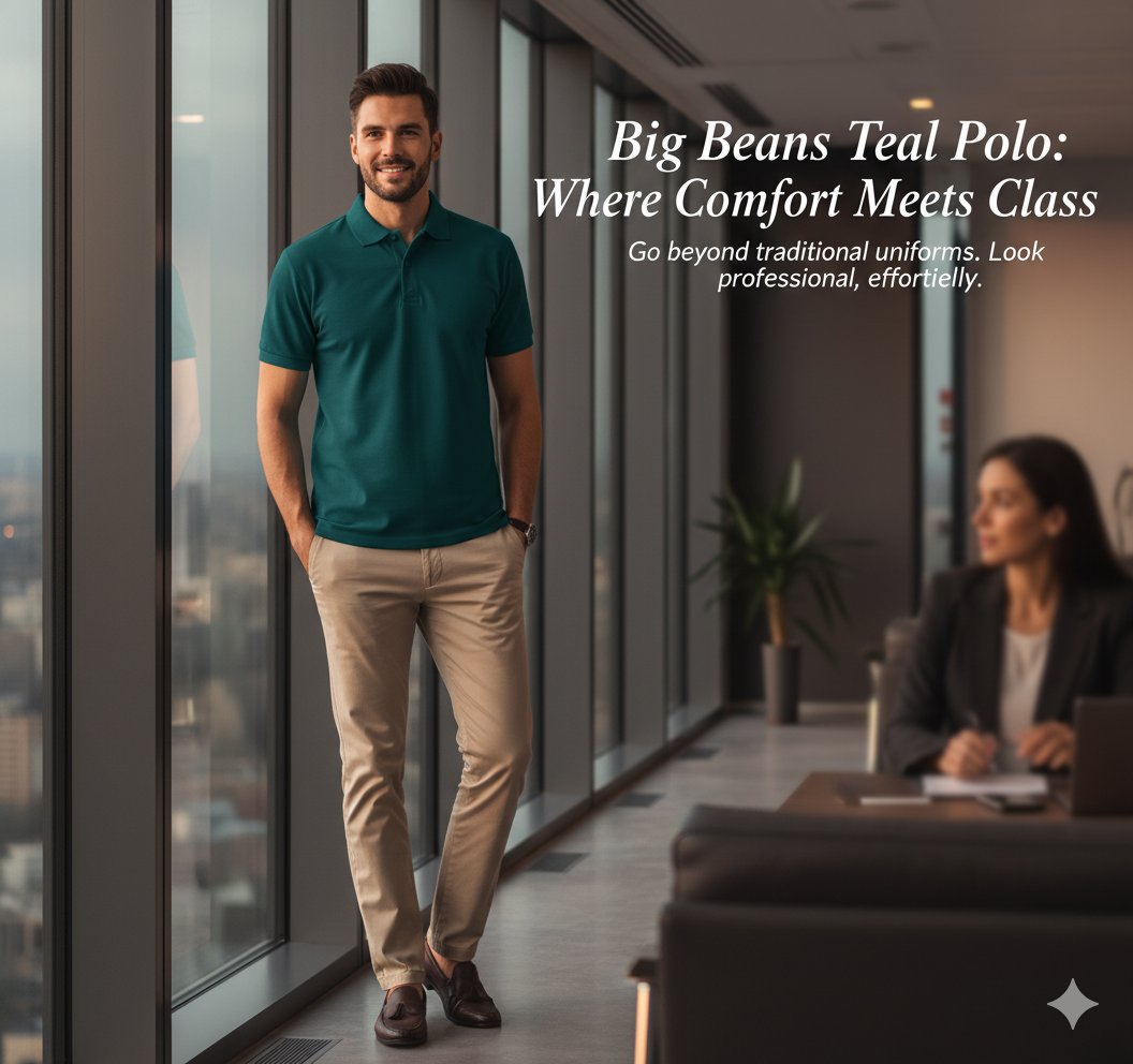 Deep Teal/Peacock Green Polo T-shirt