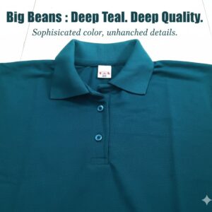 Deep Teal/Peacock Green Polo T-shirt