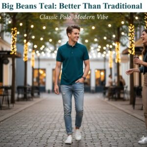 Deep Teal/Peacock Green Polo T-shirt